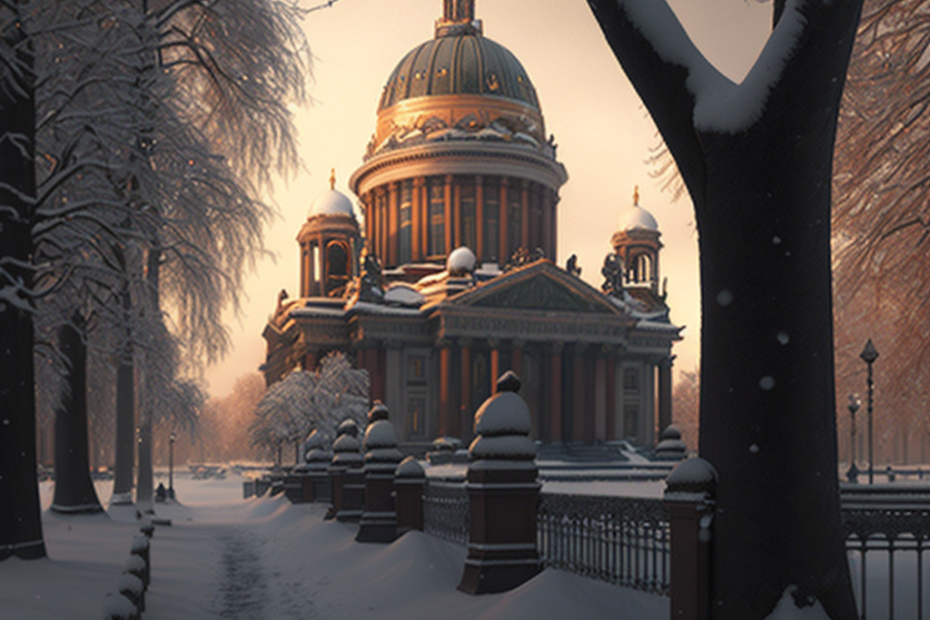 Санкт Петербург зимой