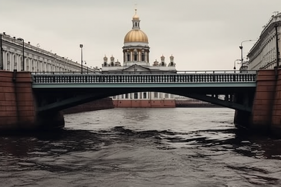 Мост в Санкт Петербурге вечером